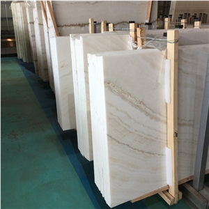 Wooden White Onyx Slabs Big Slabs