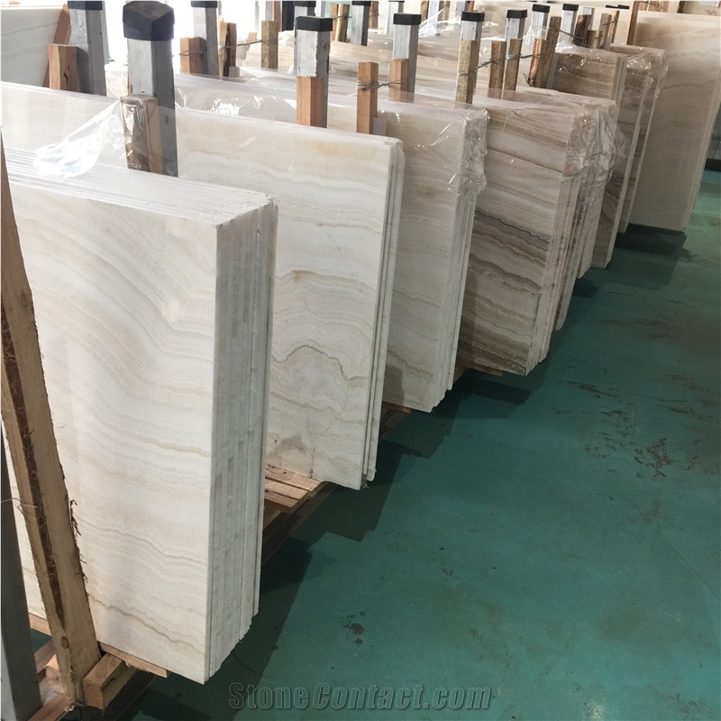Wooden White Onyx Slabs Big Slabs