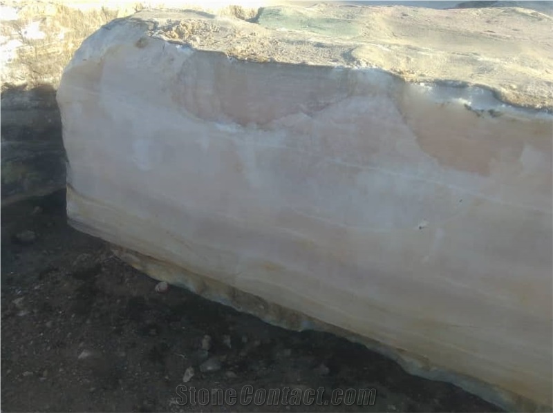 Golden Cloudy Onyx Block, Iran Gold Onyx