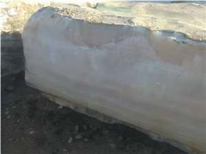 Golden Cloudy Onyx Block, Iran Gold Onyx