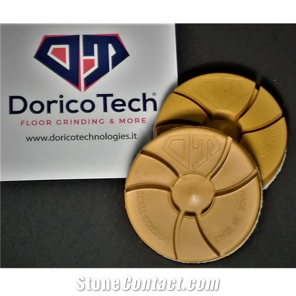 Disco Eagle Yellow (Marmo) Velcro Backed Floor Grinding Disc
