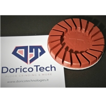 Disco Mars Red Velcro Backed Floor Grinding Disc for Granite