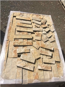Yellow Sandstone Split Wall Veneer Panels