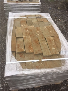 Yellow Sandstone Split Wall Veneer Panels