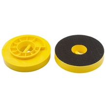 Plastic Yellow Snail Lock Velcro Backing Plate 100mm Couplings Plastic Yellow Snail Lock Velcro Backing Plate 100mm Couplings