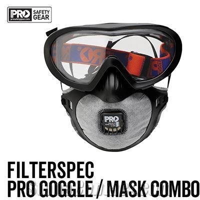 Pro Goggle & Dust Mask Combo P2 (3 Extra Masks)