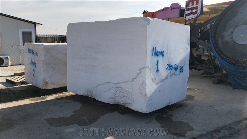White Dolomite Marble Blocks, Turkey White Marble