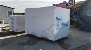 White Dolomite Marble Blocks, Turkey White Marble