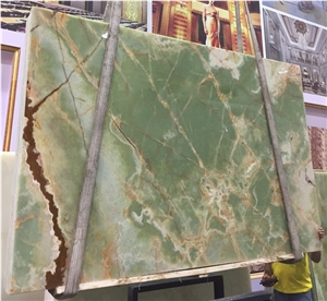 Building Material Natural Luxury Green Onyx Slabs