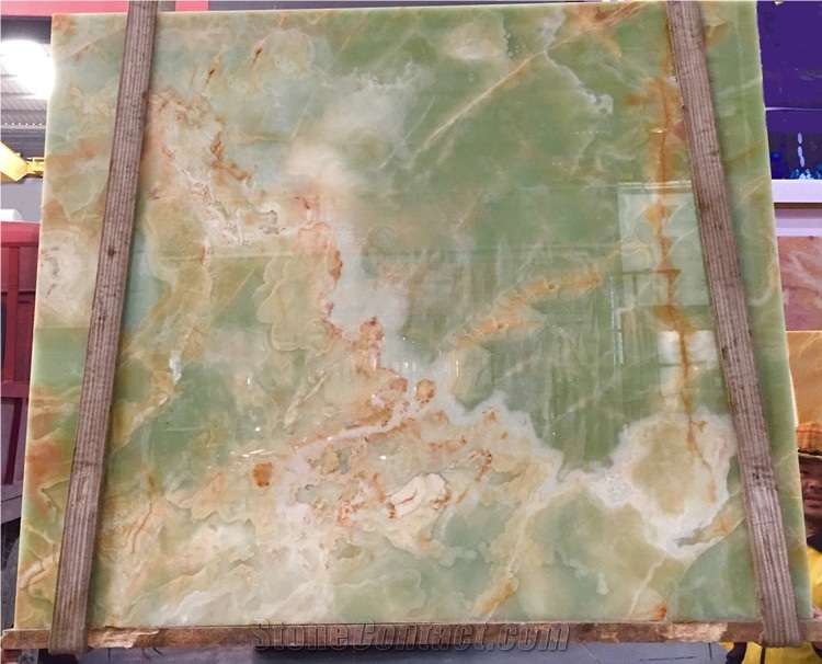 Building Material Natural Luxury Green Onyx Slabs