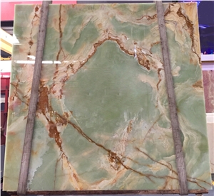 Building Material Natural Luxury Green Onyx Slabs