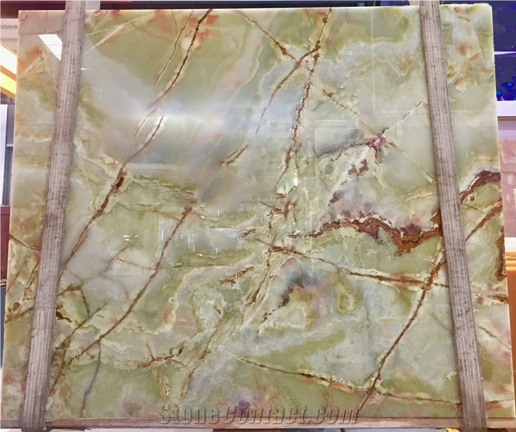 Building Material Natural Luxury Green Onyx Slabs