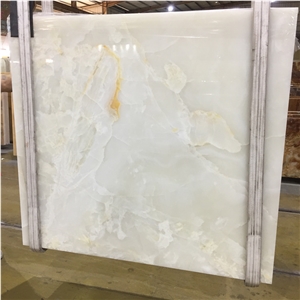 Translucent Iran Snow White Onyx Slab Price