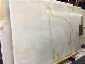 Translucent Iran Snow White Onyx Slab Price