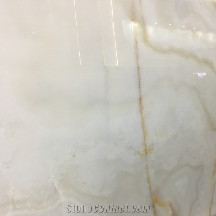 Translucent Iran Snow White Onyx Slab Price