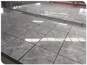 Tundra Grey Marble Light Grey Marble Slab Flooring