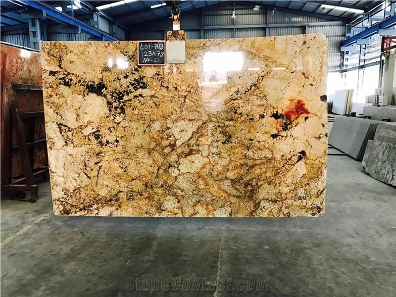 Alaska Gold Granite Slabs