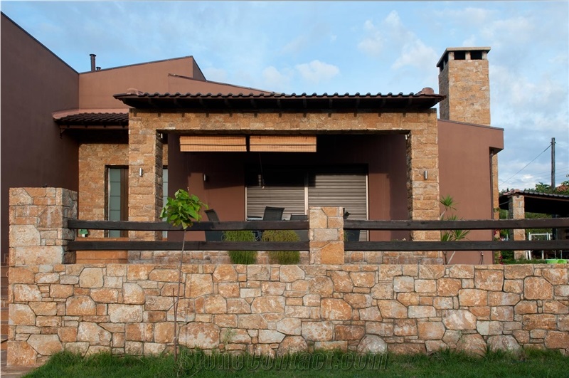 Terra Coral Irregular Wall Stone, Building Stone