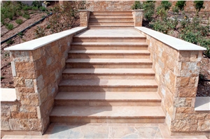 Terra Coral Limestone Outdoors Stairs