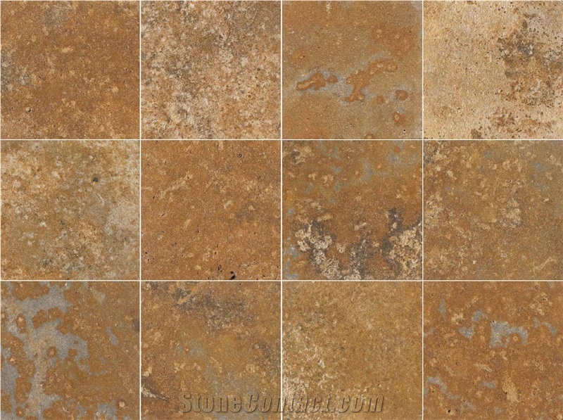 Terra Coral Limestone Tiles Brushed