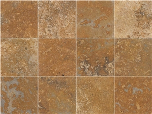 Terra Coral Limestone Tiles Brushed Terra Coral Limestone Tiles Brushed