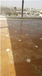 Terra Coral Limestone Tiles Brushed