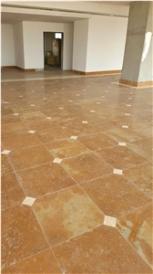 Terra Coral Limestone Tiles Brushed