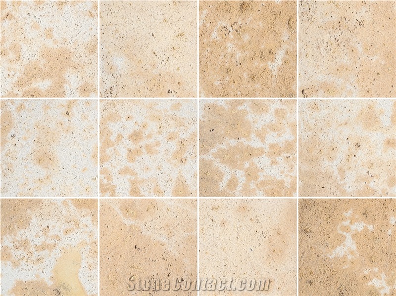 Terra Coral Limestone Tiles Sandblasted
