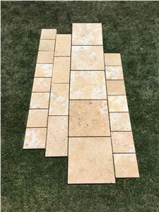 Terra Coral Limestone Tiles Sandblasted