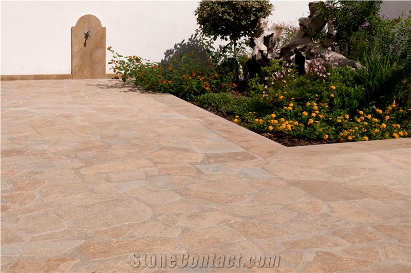 Terra Coral Walkway Pavement,Outdoor Irregular Stone,Extrior Paving