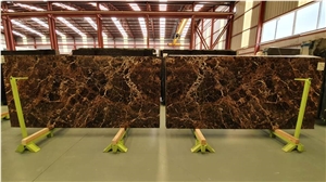 Emperador Dark Gold Marble Slabs