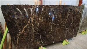 Emperador Dark Gold Marble Slabs