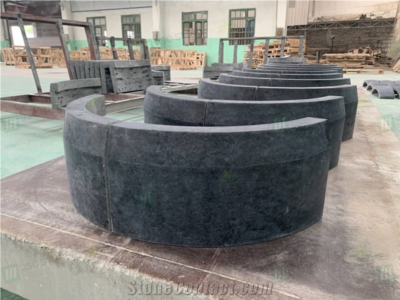 Angkor Black Granite Hollow Round Column Cladding