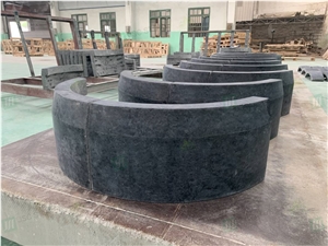 Angkor Black Granite Hollow Round Column Cladding