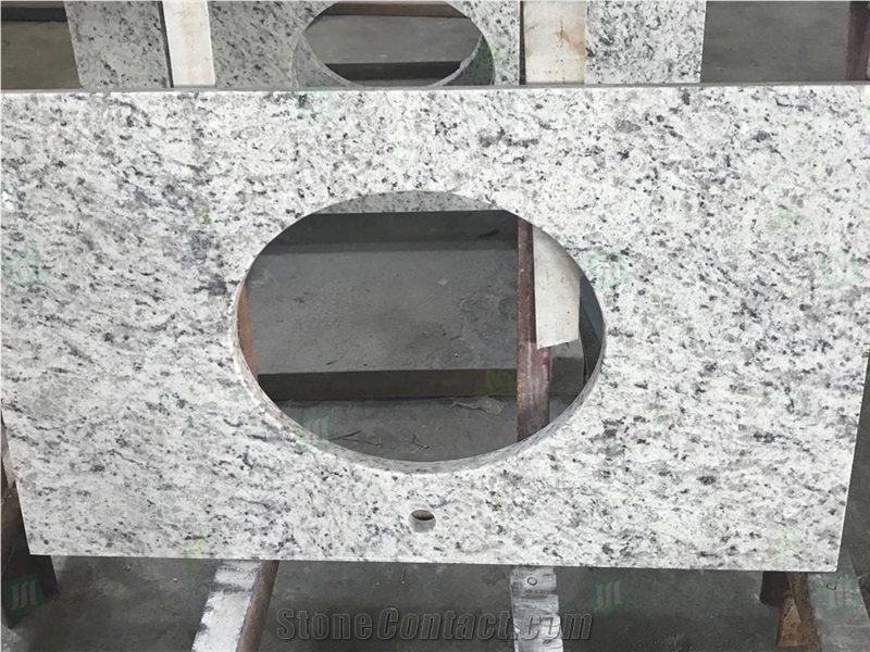 Prefabricated White Rose Granite Countertop