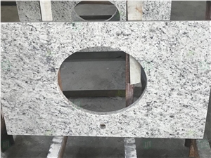Prefabricated White Rose Granite Countertop