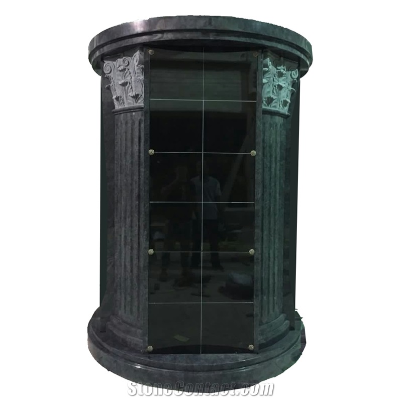 48 Niche Bahama Blue Granite Circular Columbaria