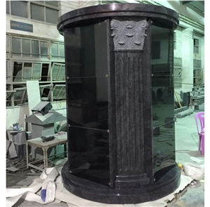 48 Niche Bahama Blue Granite Circular Columbaria