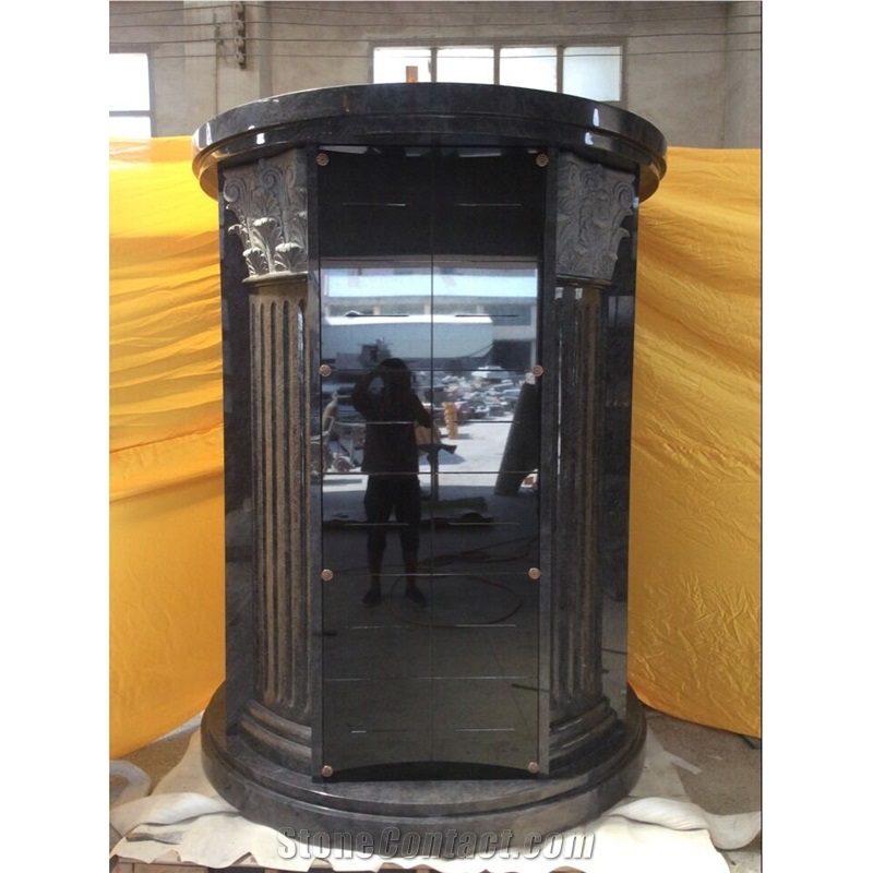 48 Niche Bahama Blue Granite Circular Columbaria