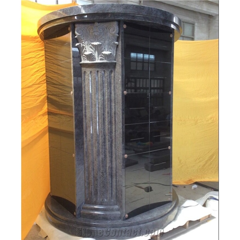48 Niche Bahama Blue Granite Circular Columbaria