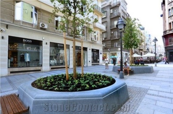 Granite Curbs, Curbs for Square, Gradina Grigio Granite Kerbstone, Curbs for Garden