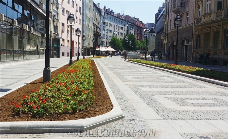 Granite Curbs, Curbs for Square, Gradina Grigio Granite Kerbstone, Curbs for Garden