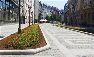 Granite Curbs, Curbs for Square, Gradina Grigio Granite Kerbstone, Curbs for Garden