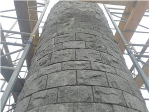 Split Face Granite Wall, Granite Facade