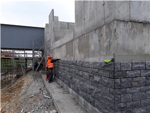Split Face Granite Wall, Granite Facade