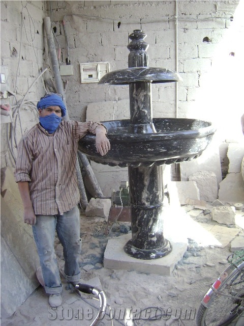 Fossilized Marble Fountain