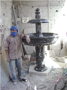 Fossilized Marble Fountain