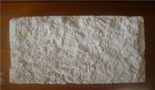 Bush Hammered White Coral Stone