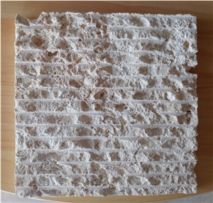 Scratched Classic and White Dominican Coral Stone Wall Tiles