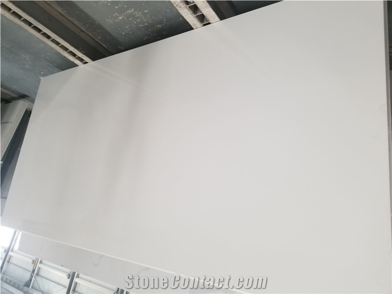 Artificial Stone Pure White Quartz Slab